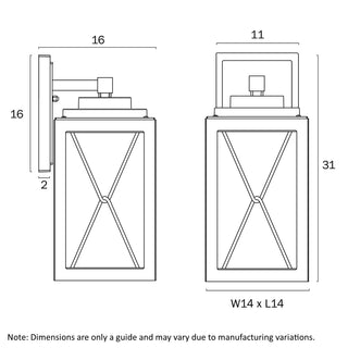 Telbix Mallory 30 Exterior Wall Light