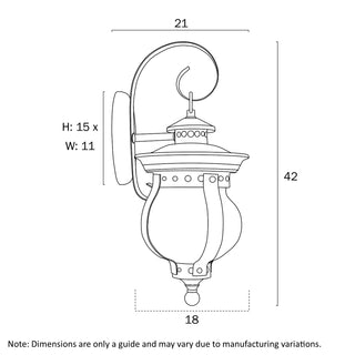 Telbix Mamo 18 Exterior Wall Bracket