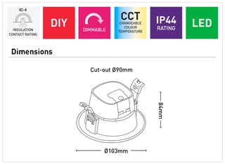 Mercator Apollo Pro 7W LED Downlights