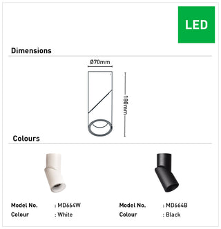 Mercator Matthis Down-rod LED Downlight