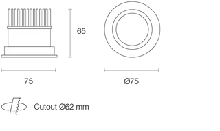 Trend MICROLED MDG6 6W Recessed LED Downlight