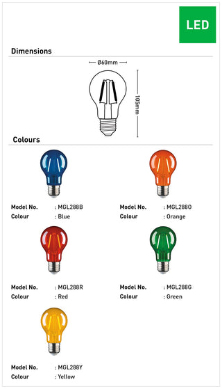 Mercator Decorative Colour LED Globe