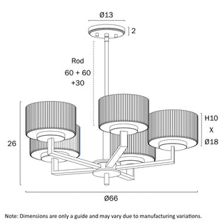 Telbix Moreno 5 Light Pendant