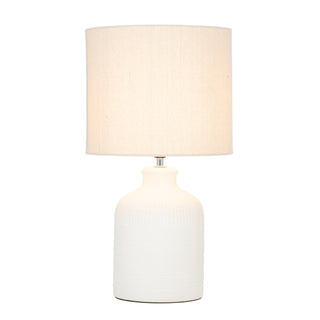 Mercator Maidstone Cross Patterned Ceramic Table Lamp