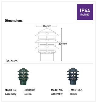 Mercator Pagoda Large Post Top