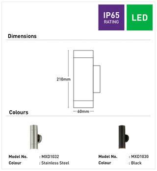 Mercator Eliza II Up Down Wall Light