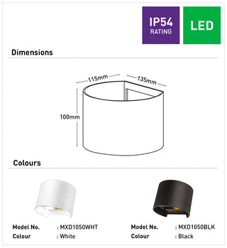 Mercator Nico II LED Outdoor Spotlight