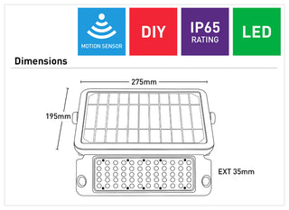 Mercator Defender Solar LED Floodlights