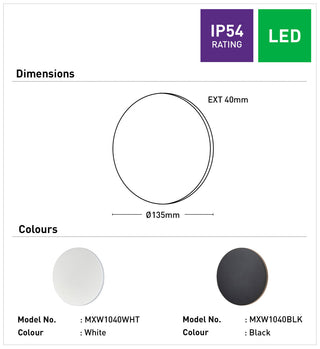 Mercator Bond II LED Wall Light 6W