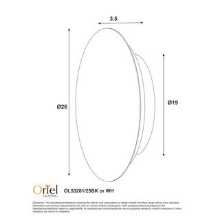 Oriel DOT.25 Tri-Colour LED Wall Light