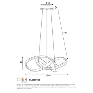 Oriel SPIRA CTS LED Pendant