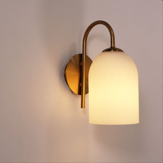 Oriel Arley Opal Matt Wall Light