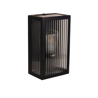 Oriel Chicago 1 Light Reeded Glass Outdoor Wall Light