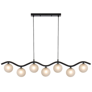 Telbix Orton 7 Light Pendanty Black