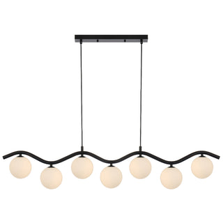 Telbix Orton 7 Light Pendanty Black