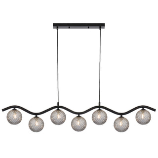 Telbix Orton 7 Light Pendanty Black