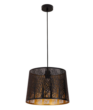 CLA PENSHADE Interior Slanted with Laser Cut with Tree Pattern Pendant Lights