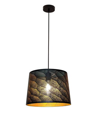 CLA PENSHADE Interior Slanted with Laser Cut with Honeycomb Pattern Pendant Lights