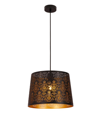 CLA PENSHADE Interior Slanted with Laser Cut with Fleur Pattern Pendant Lights