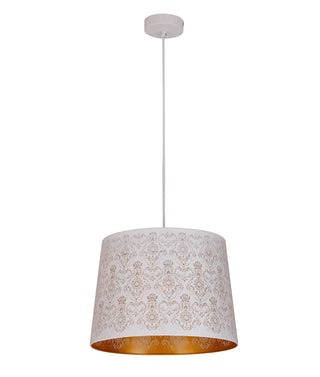 CLA PENSHADE Interior Slanted with Laser Cut with Fleur Pattern Pendant Lights