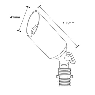 Pro Light Club Heavy Duty Cast Brass Spike Light PSL2905WB