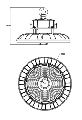 SAL UFO Dimmable LED Highbay SHB23MP150TC 80/120/150