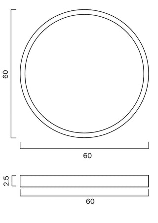 Telbix Sky 60 Round Oyster