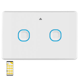 Mercator Smart Zigbee Double Gang Light Switch with Neutral