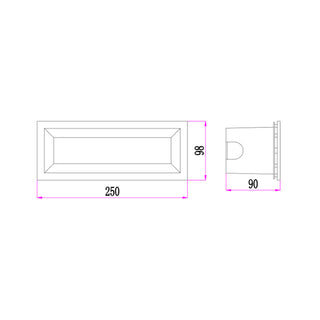 3A GL13306 13W LED BRICK LIGHT