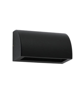 CLA STE Exterior 12V Matte Black Curved Surface Mounted Step Wall Lights IP65