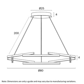 Telbix Tarson 1 Tier Pendant