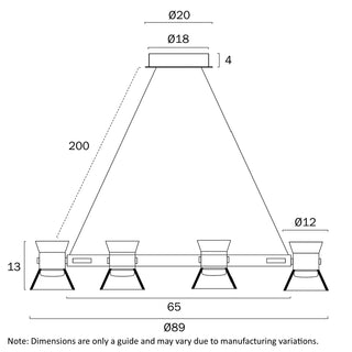 Telbix Tipico 9 Light Pendant