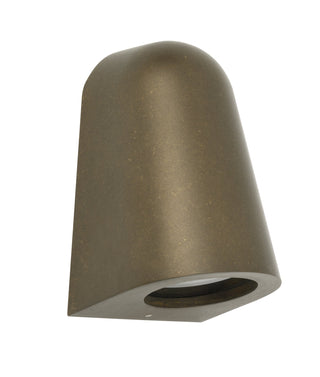 CLA Torque Exterior GU10 Aged Brass Surface Mounted Cone Wall Light IP65