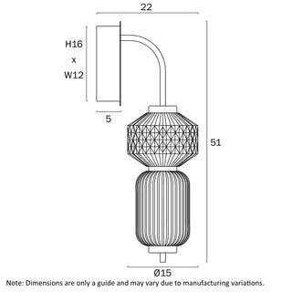 Telbix Torso Wall Light