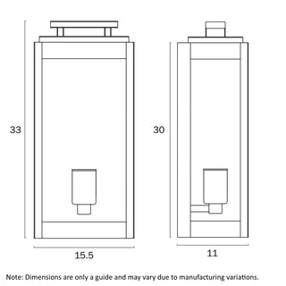 Telbix Truman 1 Light Exterior Wall Light