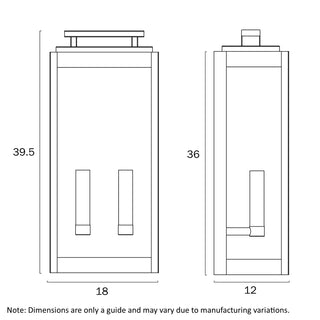 Telbix Truman 2 Light Exterior Wall Light