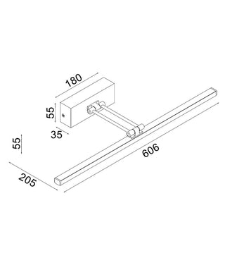 CLA VANIDAD LED Tri-CCT Interior Dimmable Vanity Picture Wall Lights IP44