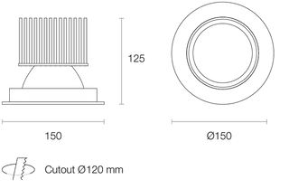 Trend MINILED XDM10 10W LED Downlight