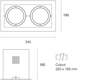 Trend MINILED XMB225 2x25W LED Downlight