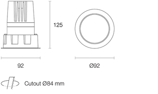 Trend MAXILED XRA10 10W Recessed LED Downlight