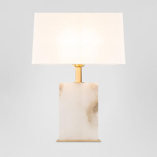 EMAC&LAWTON Roco Alabaster Table Lamp With Shade