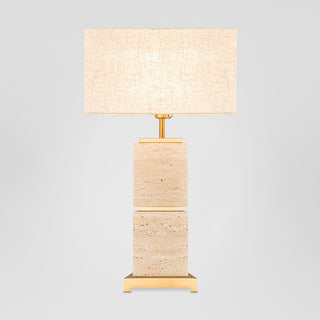 EMAC&LAWTON Ashley Travatine Table Lamp with shade