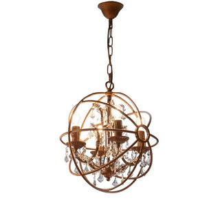 EMAC&LAWTON Sundance Chandelier Small Rust