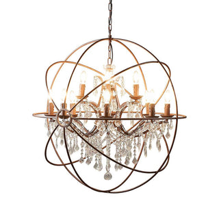 EMAC&LAWTON Sundance Chandelier Large Rust