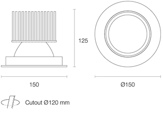 Trend MINILED XDM25 25W LED Downlight