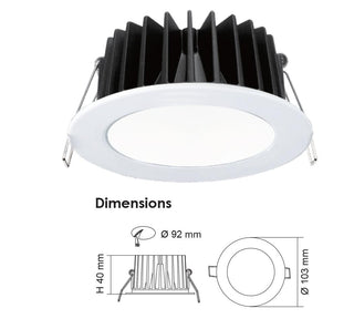 SAL Ecogem S9041TC2 10W Dimmable LED Downlight