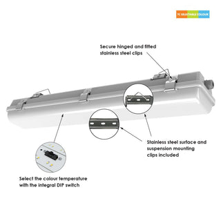 SAL SOL SL9726TC/DP 10/50W LED IP65 WEATHERPROOF BATTEN