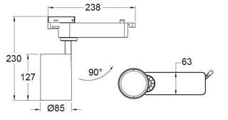 SAL LED TRACK LIGHT STR4885 30W