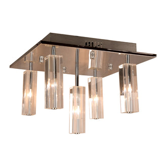 CUBO 5 Light Crystal Flush Pendant by VM Lighting - On