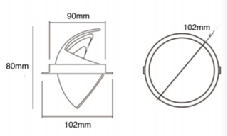 3A 10W Adjustable Downlight